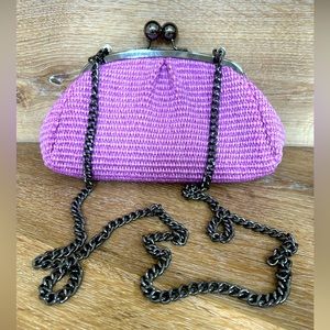 Vintage style Lillac raffia crossbody NEW